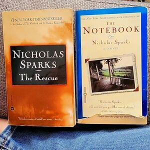 Nicholas Sparks books, paperback